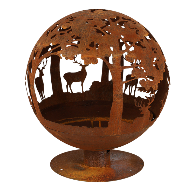 Vuurbal lasercut roest