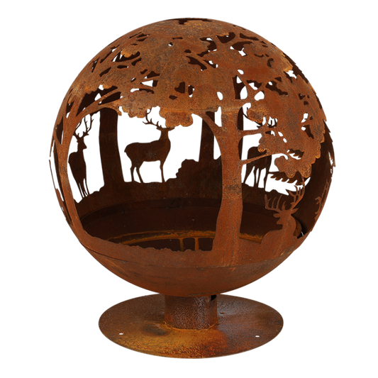 Vuurbal lasercut roest