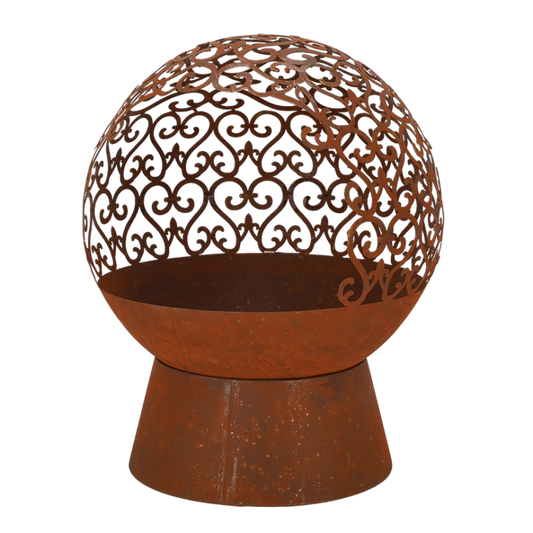 Vuurbal laser cut krullen roest S