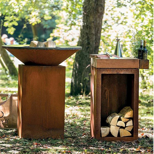 Combi Meyerfire BBQ Ø80+Butcher block