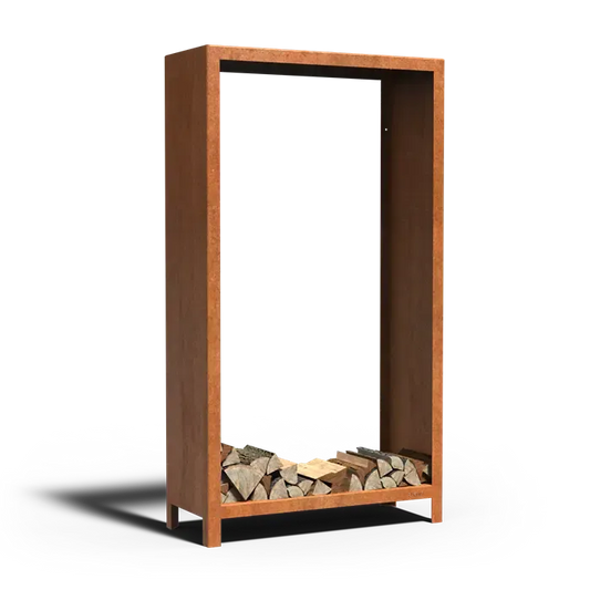 Houtopslag Cortenstaal 100Bx40Dx180H